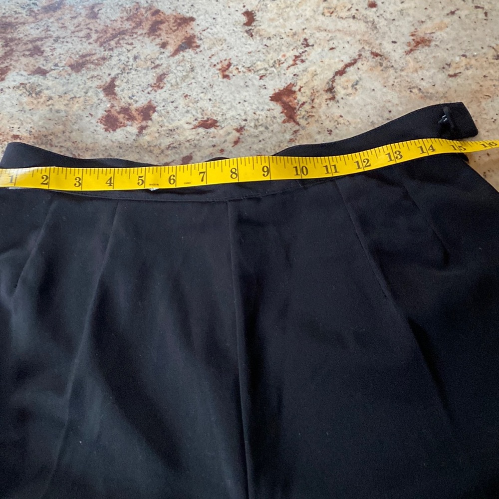 ITALIAN MADE HIGH RISE PANTS RICH BLACK COLOUR. - Picture 2 of 11